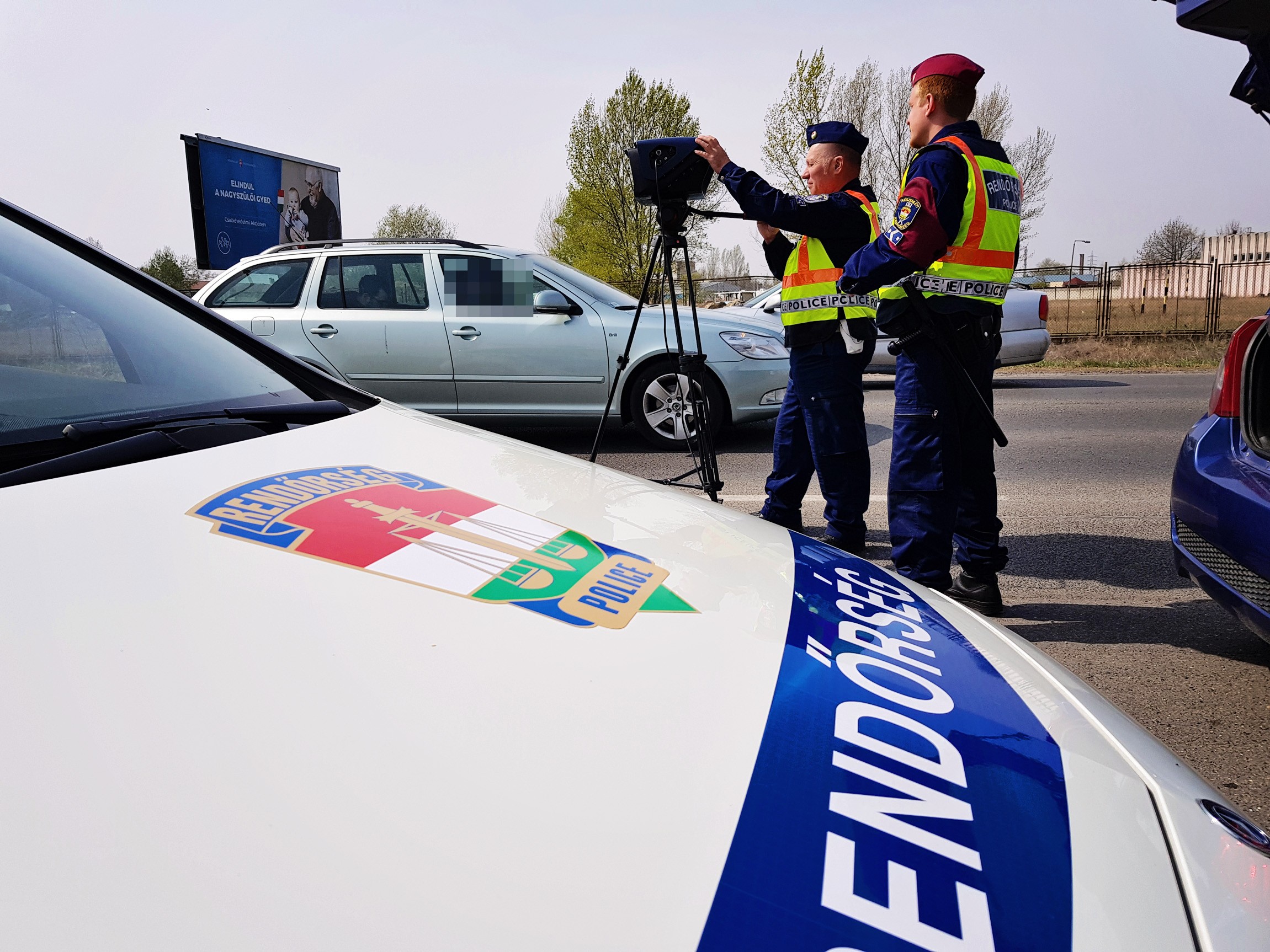 Közel 35 ezer jármű sebességét ellenőrizték 24 óra alatt a Bács-Kiskun megyei rendőrök