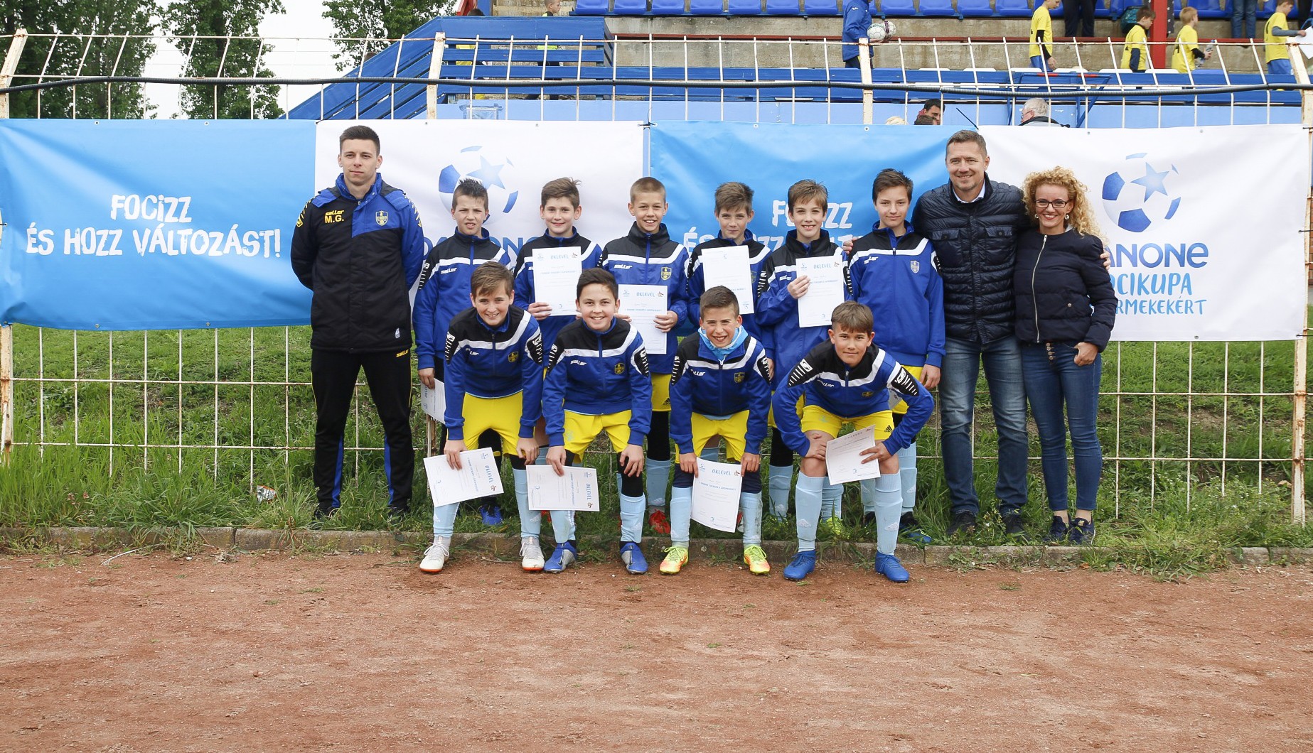 A kecskeméti Hírös ÉP csapata nyerte a Danone Focikupa szegedi regionális döntőjét