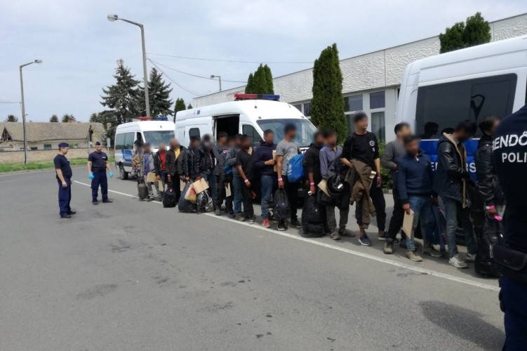 Átadták a rendőrök a Kislippó térségében elfogott határsértőket
