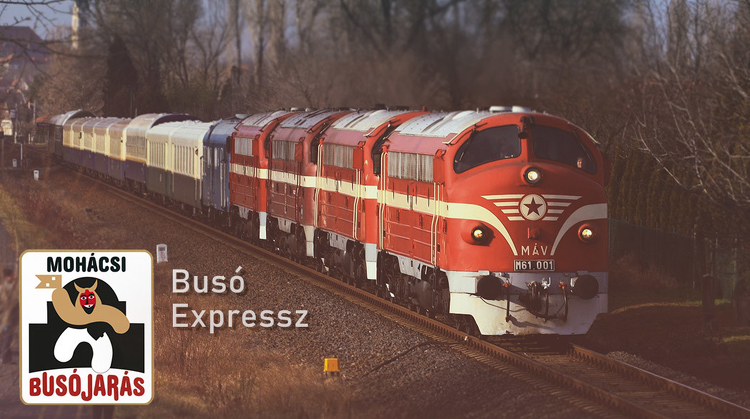 Busó Expressz vonat Mohácsra Budapestről 