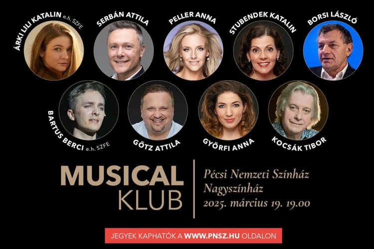 A Pécsi Nemzeti Színház vendége lesz a Musical Klub