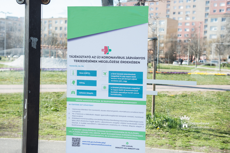 500 tájékoztató plakátot helyeznek ki Székesfehérváron