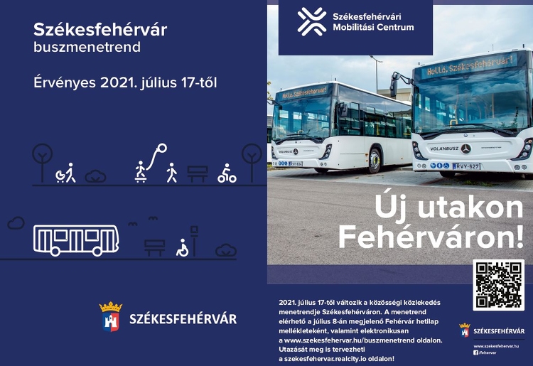 Július 17-től új buszhálózat és menetrend Fehérváron - már letölthetőek a járatindulások és az útvonalak