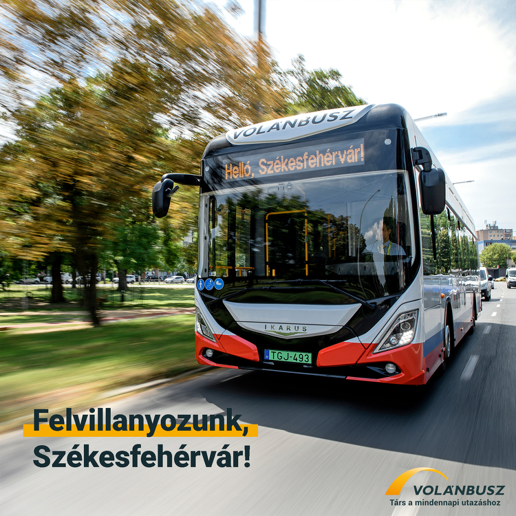 Elsőként Székesfehérváron lehet utazni a menetrend szerinti elektromos autóbuszokkal