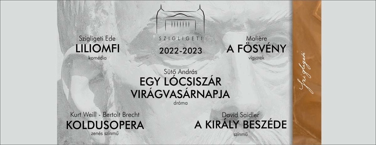 Hat nagyszínpadi bemutatót tart a Szolnoki Szigligeti Színház a következő évadban