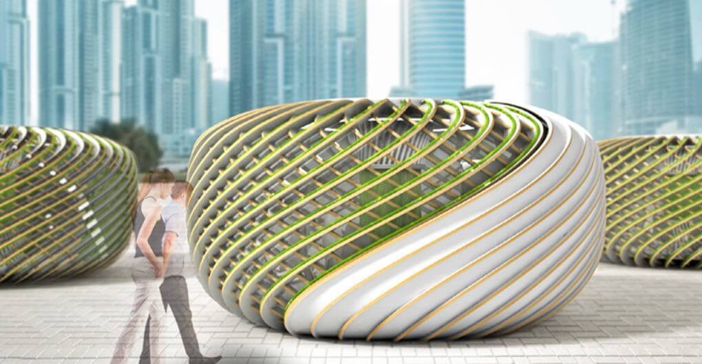 Magyar tervező napelemes algapavilonja tarolt egy amerikai pályázaton