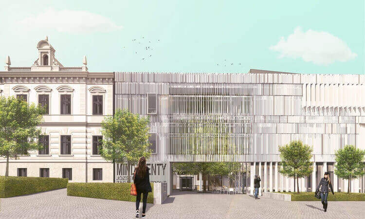 Elrajtolt Zalaegerszeg ikonikus múzeumának építkezése