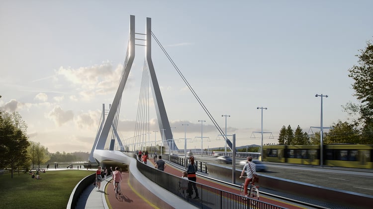 Új hídon új villamos: megindul az új dunai átkelőn tervezett villamosvonal tervezése