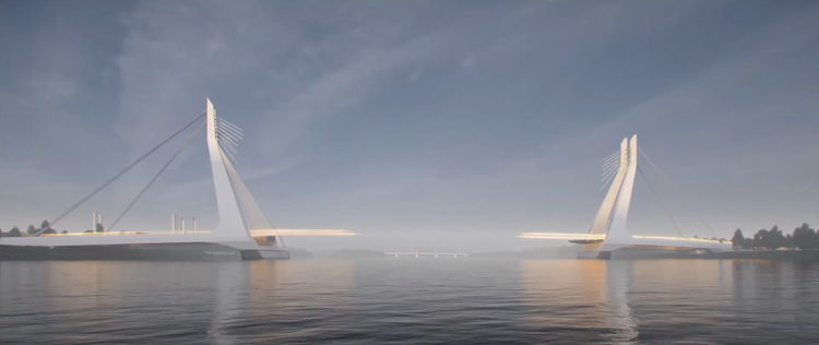 Ilyen lesz a Dél-Budát és Dél-Pestet összekötő Új-Duna híd - videó