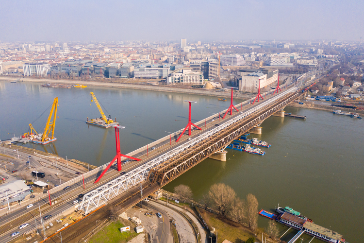 68 év után először új vasúti pályaszakasz a Duna felett Budapesten (részletes fotógaléria)