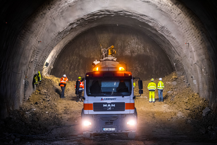 M85: biztonságban halad az alagút építése