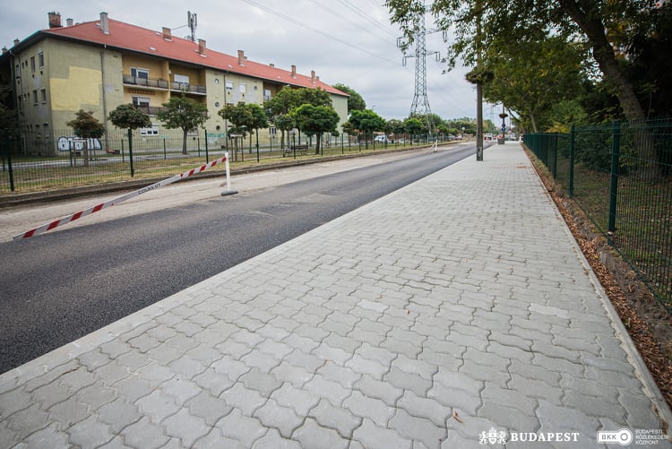 A tervezett ütemben halad az angyalföldi Göncöl utca korszerűsítése