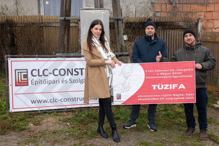 Mélyszegénységben élő rászorulókon segített a magyar szerkezetépítő vállalat