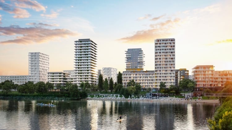 140 vízparti lakást kap Újbuda: elrajtoltak a BudaPart legújabb épületének munkái