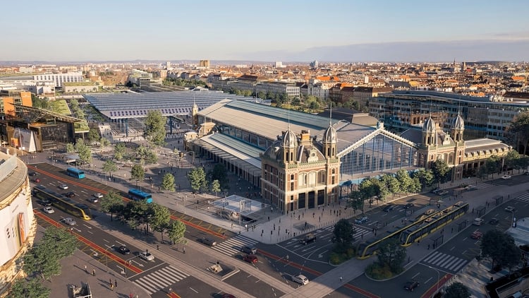 Világhírű brit építésziroda terveivel újul meg a Nyugati pályaudvar