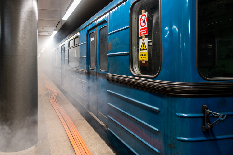 M3 metrófelújítás: a Kálvin téri állomáson is lezajlottak a füstpróbák