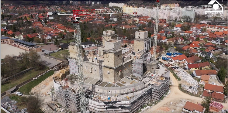 Újabb látványos videón a diósgyőri vár megújulása