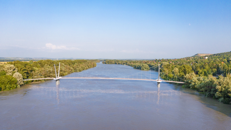 Építési engedélyt kapott Magyarország első kerékpáros Duna-hídja: a Szentendrei-szigetre vezet majd