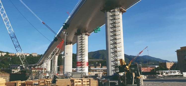 A Mapei termékei gondoskodnak az olasz kikötőváros viaduktjának vízszigeteléséről