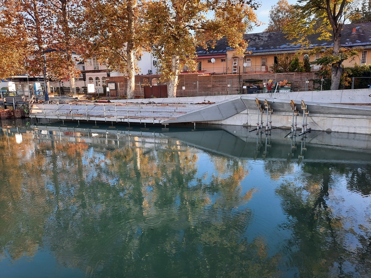 Műszaki szükségletből látványos közösségi tér – elkészült a Balaton vízszintszabályozó zsilipének felújítása