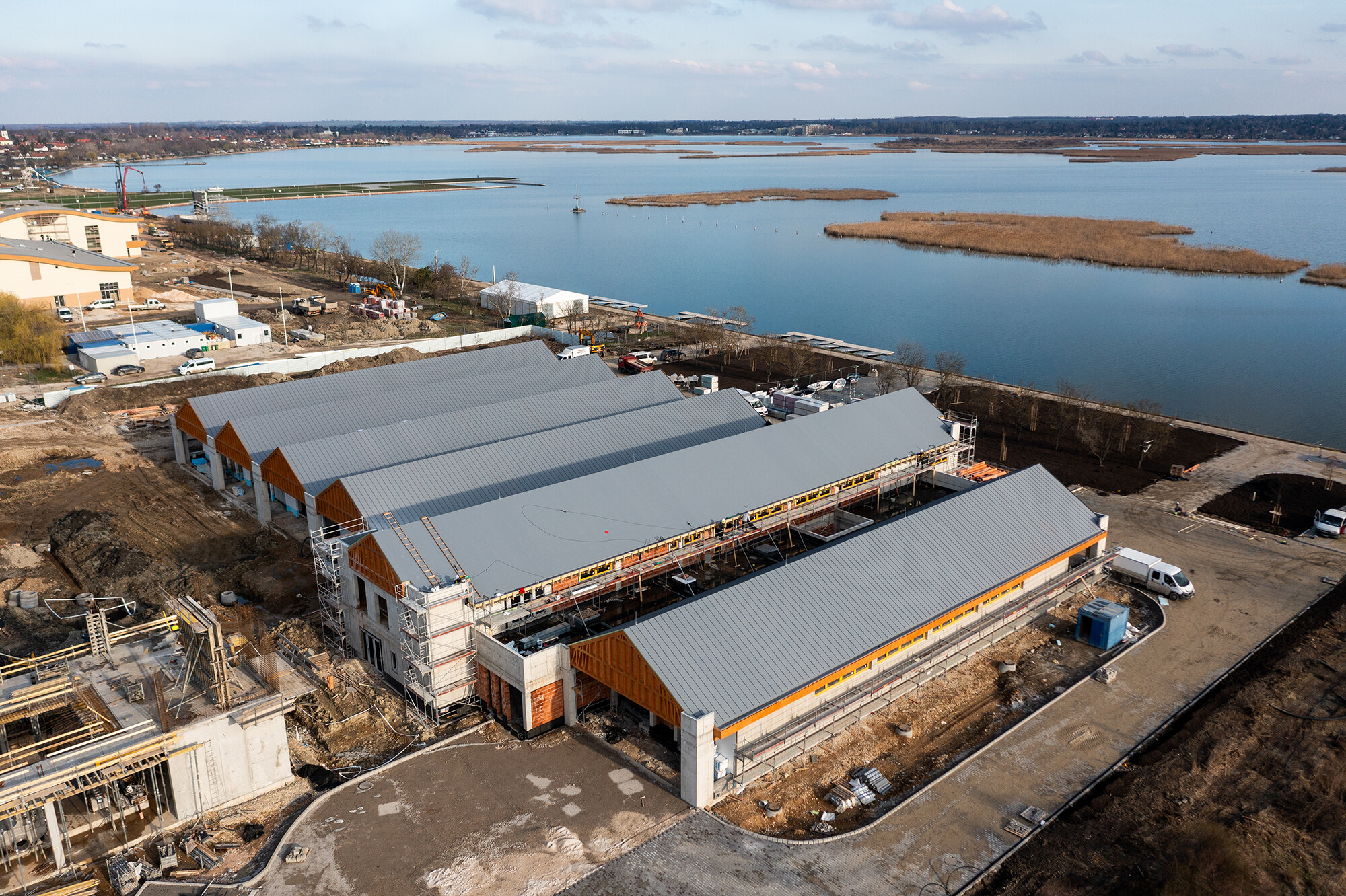 The kayak center built with world-class solutions is nearing completion