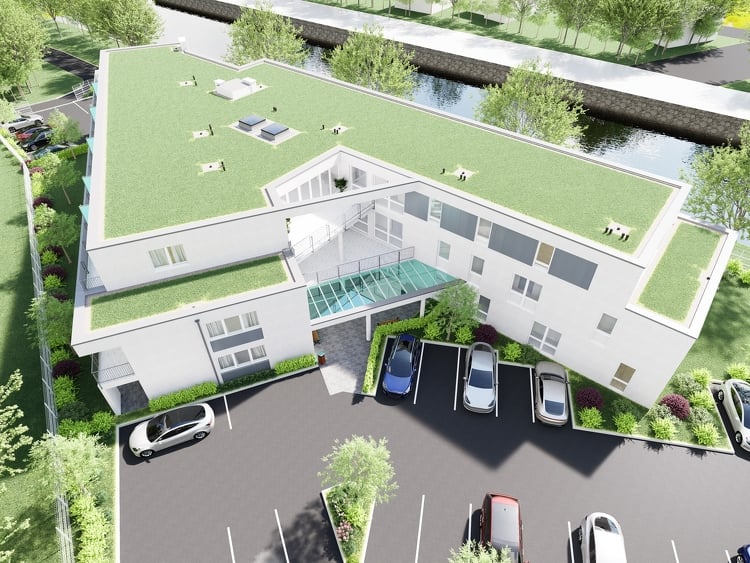 Hamarosan szerkezetkész a Balaton fővárosában épülő apartmanhotel