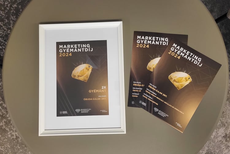 Az Óbuda Group új arculata két kategóriában is díjat érdemelt a Marketing Diamond Awards-on