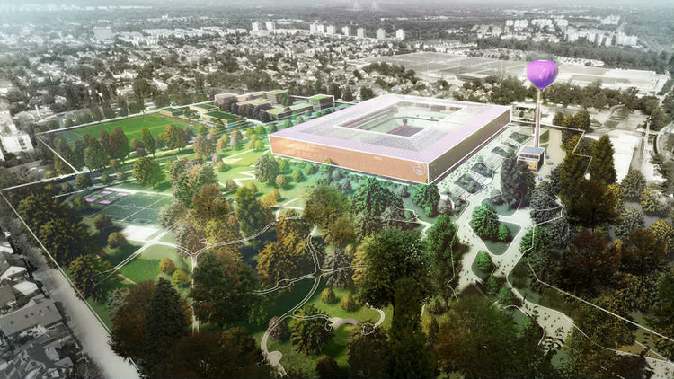 Itt vannak az Újpest új stadionjának első látványtervei - GALÉRIA