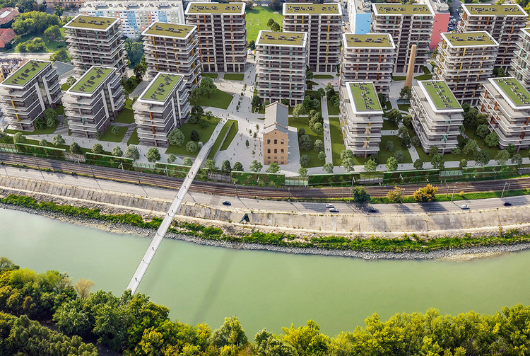 Gyalogoshíd épül a Waterfront City és az óbudai sziget között
