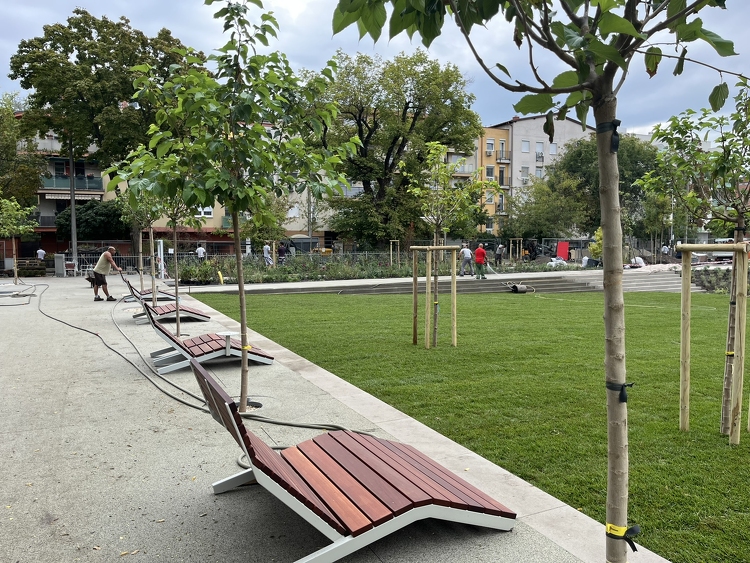 Már zöld a fővárosi Angyalföld új közparkja