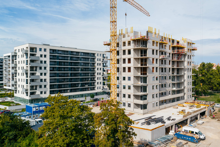 162 lakás épül a Campus Sétány újabb két tízemeletes lakóházában Székesfehérváron