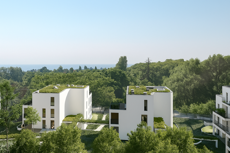 48 új lakás épül öt villában a budai Bürök utcában