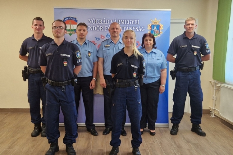 Pályakezdő rendőr tiszthelyettesek Nógrád vármegyében