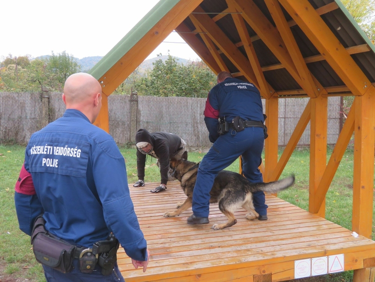 Öszevont kutyás képzést tartottak a Nógrád megyei rendőrök