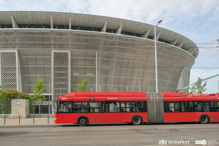 Közlekedés a Puskás Aréna környékén a Magyarország – Görögország labdarúgó-mérkőzés idején