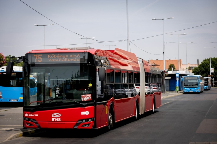 Trolibusszal Kőbányára – augusztus közepétől a X. kerületig jár a 75-ös troli