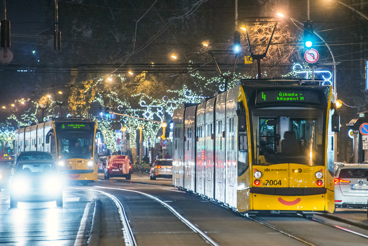 Közműjavítás miatt december 27. és január 5. között változik a 4-es és a 6-os villamosok közlekedése