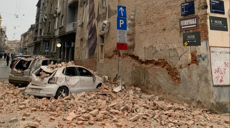 Magyarországon is érezhető földrengés volt Zágráb közelében