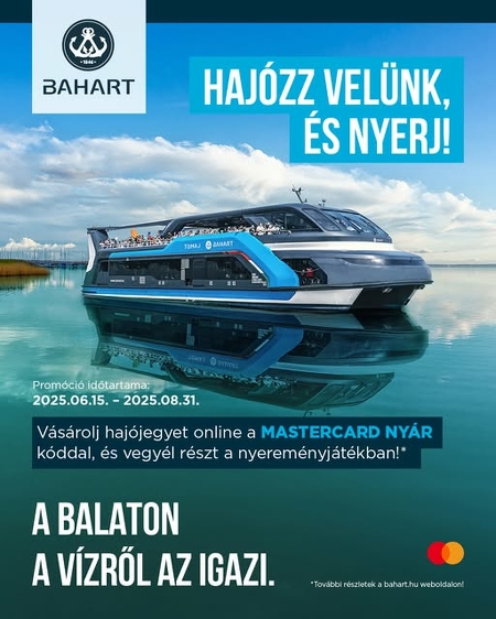 Balatoni hajózás és nyereményjáték - Nyárindító a Balatonon