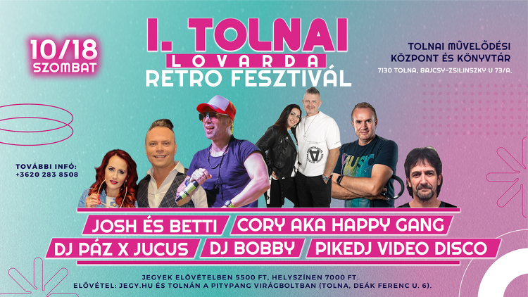 Szombaton rendezik az I. Tolnai Retro Fesztivált
