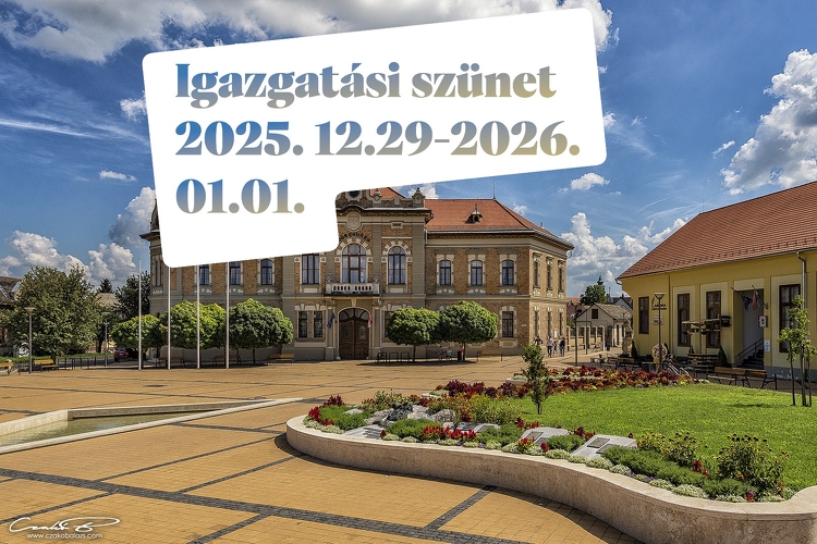 Igazgatási szünet a Tolnai Közös Önkormányzati hivatalban