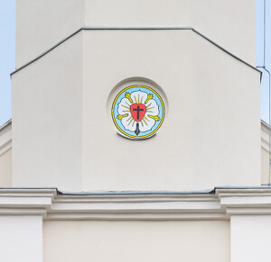 Váci Evangélikus Templom felújított homlokzata