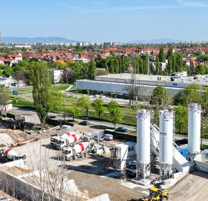 Zugló Városközpont betonkeverő telep