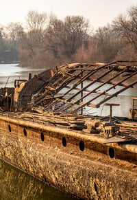 Szőke Tisza hajó kiemelés