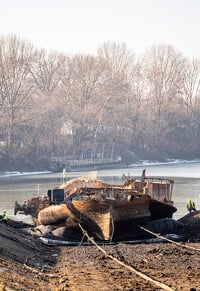 Szőke Tisza hajó kiemelés