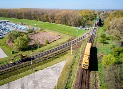 Győr - Rábahíd-A/1 számú kitérő és a csatlakozó vágány szabályozási munkálatok