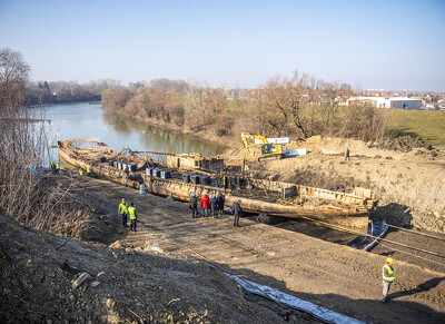 Szőke Tisza hajó kiemelés