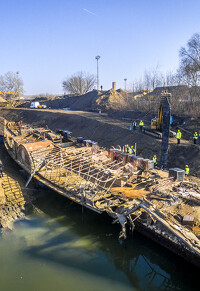 Szőke Tisza gőzhajó kiemelés