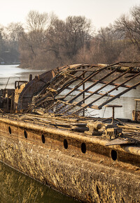 Szőke Tisza gőzhajó kiemelés