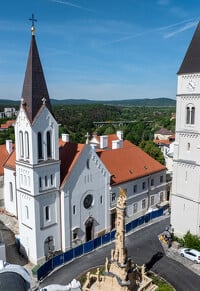 Veszprémi vár - Tejfalussy-ház, Szent István templom és rendház